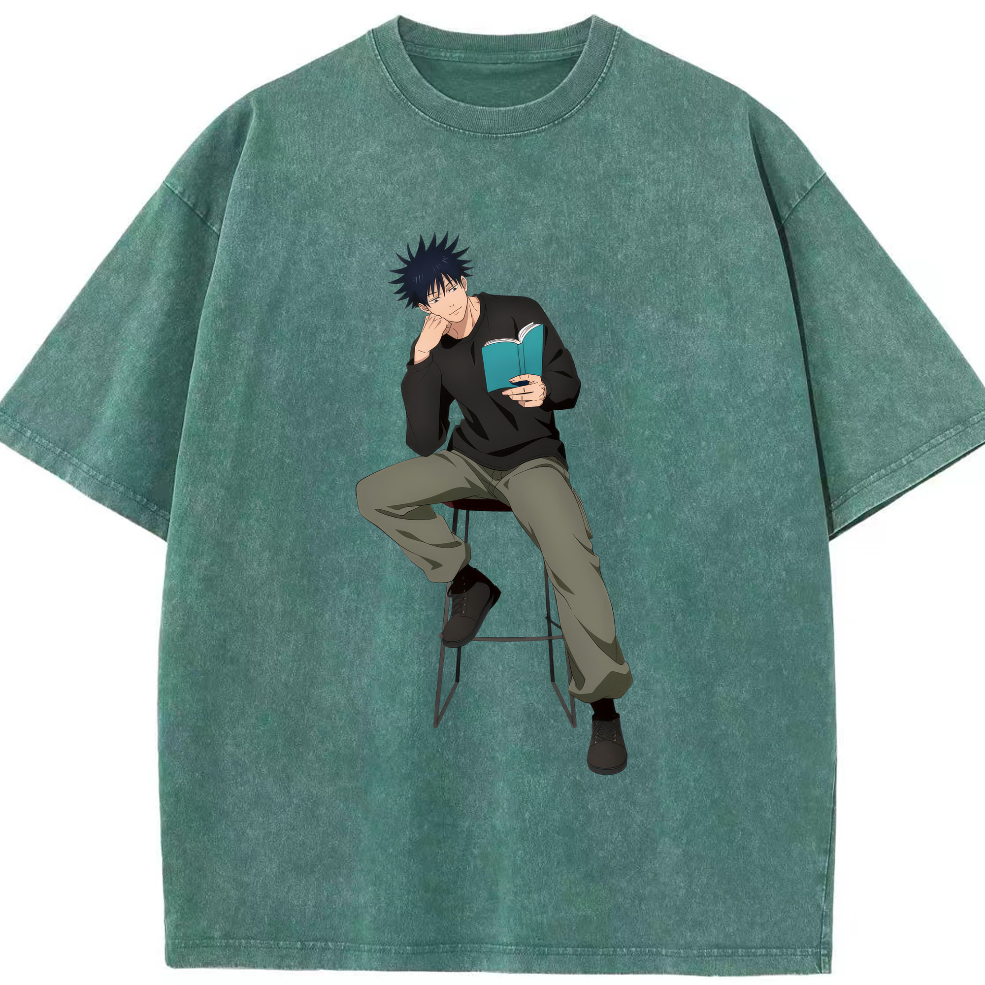 （画像用） 呪術廻戦 Jujutsu Kaisen 綿100% ヴィンテージ風 半袖Tシャツ（フロントプリント）